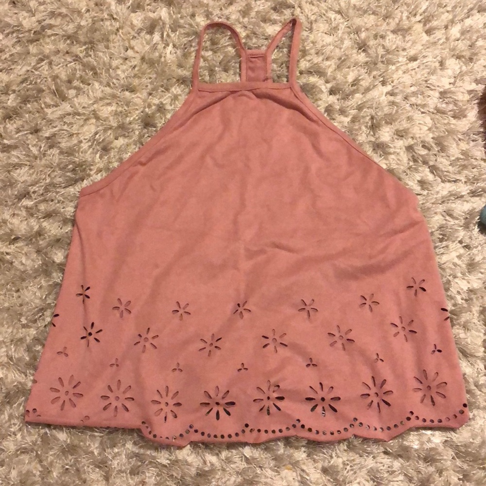Pink cutout design tank